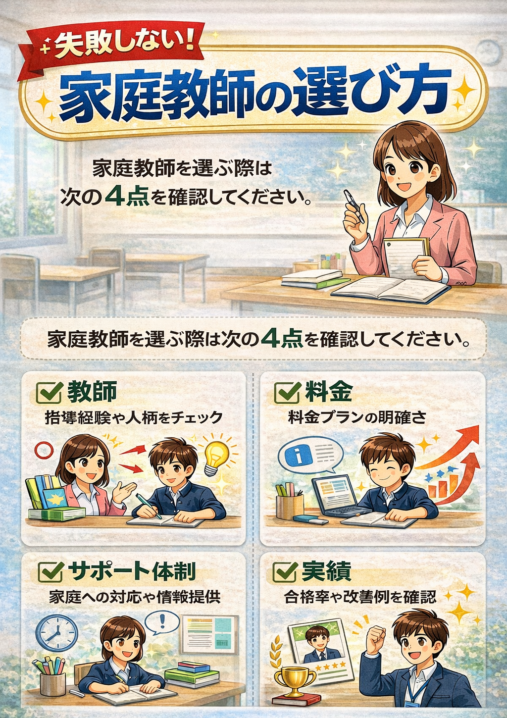 失敗しない家庭教師の選び方