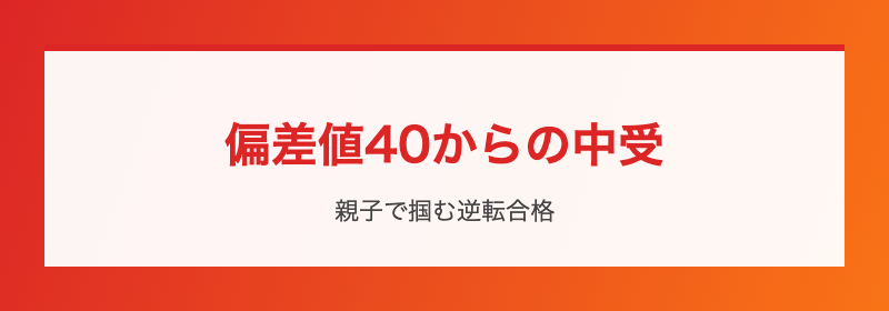 偏差値40の現在地
