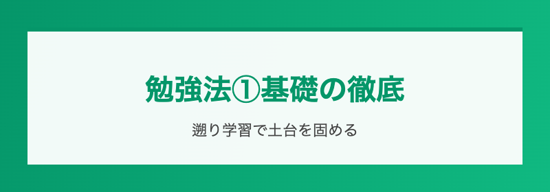 勉強法②復習サイクル