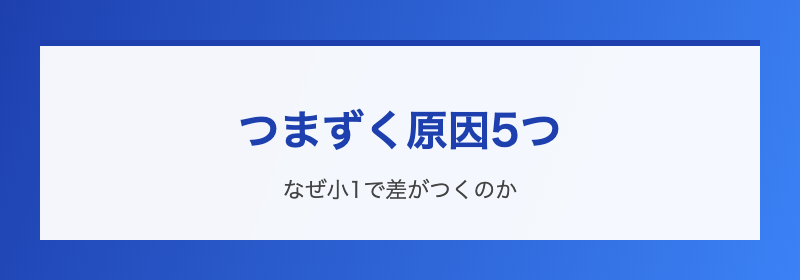 親が気づく3つのサイン