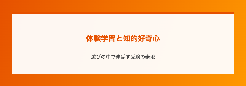 体験学習と知的好奇心