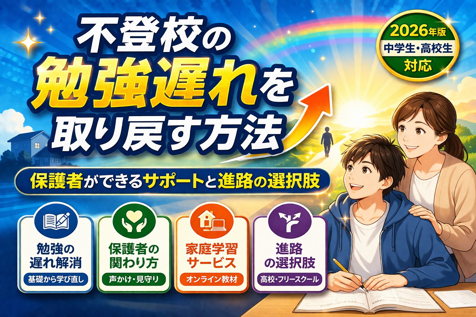 不登校の勉強取り戻す方法