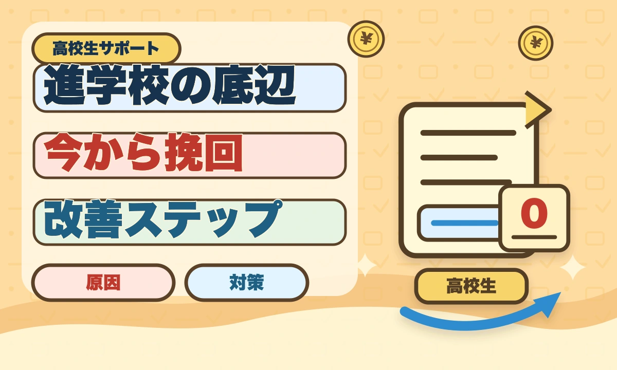【2026年最新】進学校で底辺がつらい…成績を上げる具体的な方法のアイキャッチ画像
