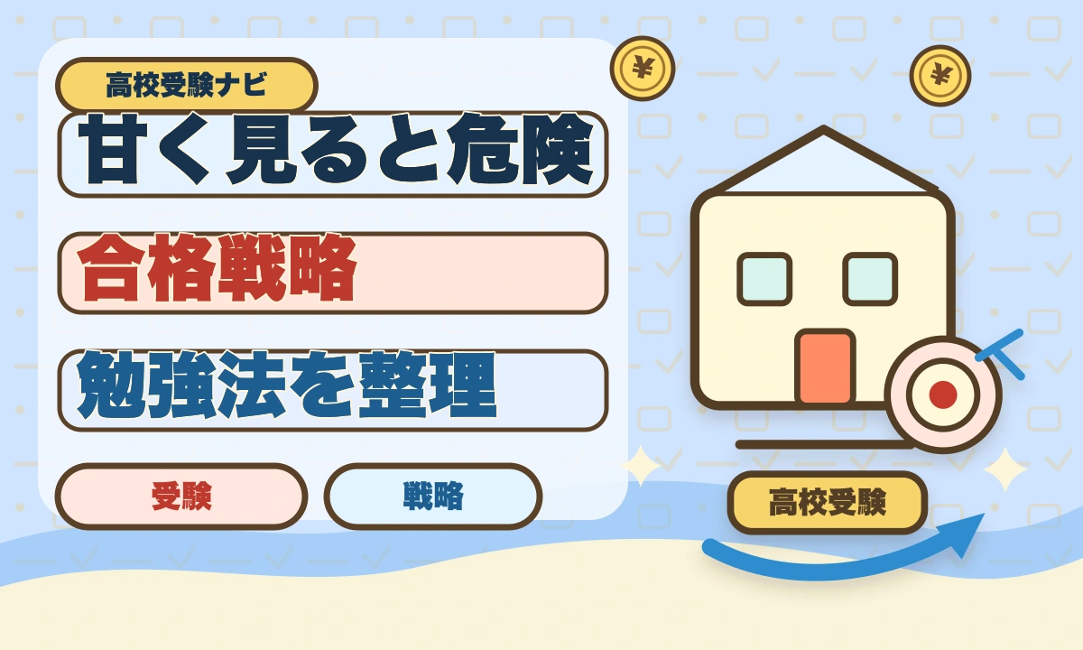 【2026年最新】高校受験を甘く見ると失敗！今すぐ始める合格勉強法のアイキャッチ画像