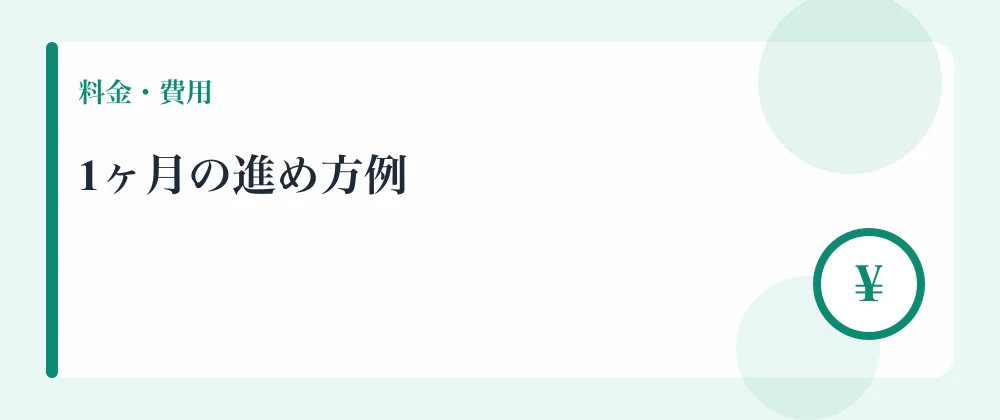 1ヶ月の進め方例